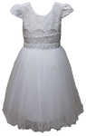 GIRLS DRESSY DRESS (0232355) WHITE